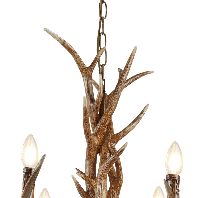 Stag 6 Light Weathered Antler Style Rustic Chandelier 6416 6BR Stag 6 Light Weathered Antler Style Rustic Chandelier 6416 6BR